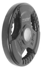 Cockatoo Quad Rubber & Integrated Metal Grip Olympic Weight Plates; Rubber Weight; Rubber Plates; Home Gym (5 x 2) 10 KG