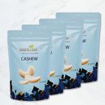 GREEN LEAF Dry Fruit 100% Natural Premium Whole Cashew Nuts, 250g (Pack of 4)