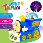 KiddyBuddy Bump-n-Go Action Locomotive Train Engine Car Toy with, Lights & Sounds for kids