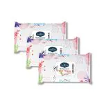 Sea bird Gentle Natural Glow Face Wipes Nourishing Skin Care Oil-Free Facial Wipes For Everyday Use |Elevate your mood with every scent Pack Of 3 Combo (3 Refreshing Tissue Multi Fragrance)
