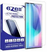 eZell Vivo X90 Curved UV Tempered Glass by Ctel, Ultra-thin Full 3D Curved Edge Tempered Glass for Vivo X90 Touch Responsive and Fingerprint unlock (Transparent) with dry and wet wipes