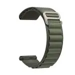 GRIPP GLEN Alpine Loop Adjustable Sports Watch Strap Compatible with Smart Watch 42mm/44mm/45mm/49mm Series 8/7/6/5/4/3/2/1 SE waterproof Nylon textile woven loops with Titanium Metal G-Hook - Green