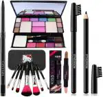Chiwa Fab Kajal & TYA 6171 Studio Makeup Kit & Kitty Set of 7 Makeup Kit & Kiss Beauty Highlighter Glam Contour Stick