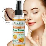 Kuraiy 15% Vitamin C Face Serum with Mandarin | For Glowing Skin | With Pure Ethyl Ascorbic Acid | For Hyperpigmentation & Dull Skin | Fragrance-Free (50 ml)