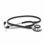 RCSP Aluminium Super Deluxe Acoustic Stethoscope For Medical Students And Profeional Use Normal Range Light Weight (Black)
