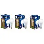 Philips B22 Base Stellar Bright 12-Watt Led Bulb (Crystal White, Pack Of 3)
