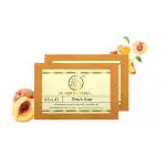 Khadi Natural Peach Soap Pack Of 2 Soaps - 250 Gm