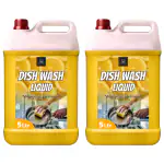 BLISS & BLUSH Dishwash Liquid 10 Liter Yellow Natural Fragrance| Removes Odour| Easy Lather & Rinse Off| Leaves No White Residues| Hand-Safe