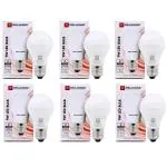 Relikore 09W Bulb Screw Type Bulb, E27 Base |Cool White | Thread Bulb| 06 Pcs Combo |2 Year Warranty