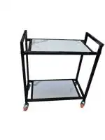 NEOSTAR Metal 2 in 1 (Stand and Metal Wheels) Inverter Trolley (Black & White )