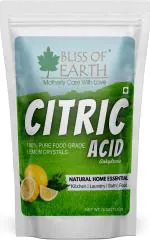 Bliss of Earth Citric Acid 100% Pure Food Grade Lemon Crystals Anhydrous Citric Acid Powder For Food, Bath, Cleaning & Preserving 113gm