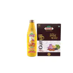 Jai Guruji Junior Badam Dry Fruit Syrup and Thandai Powder Combo (200ml+500gm)