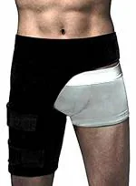 WITSOUL Thigh Support Groin Support Brace Compression Thigh Strap Wrap for Recovery Sports Pain Relief (SET OF 1) (M)