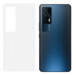 Hobbytronics Vivo Iqoo 7 Transparent Thermoplastic Elastomers Scratch Resistant, Anti Fingerprint with Bubble Proof Back Screen Protector (18 x 10 x 1.5 cm) pack of 2