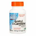 Doctor's Best Acetyl-L-Carnitine with Biosint Carnitines, 500 mg, 60 Veggie Caps