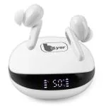BYER KohinoorY07 TWS earbuds, 240mn talktime,Ultra low latency, Sweat and water Resistant, Deep Bass,LED ,AAC codec, ANC, 15mm driver Bluetooth Headset