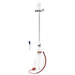 ABGIL Borosilicate Glass Burette Automatic Zero Mounted With Glass and Teflon Stopcock With Rubber Pump Cap 25ml