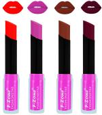 OUR BEAUTY Multicolor Rich Color Matte Lipsticks Set (Set Of 4)
