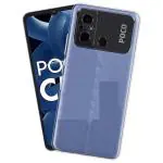 Fastship Rubber Back Cover for Mi MZB0DDPIN / POCO C55 / POCO C55 - Transparent