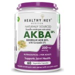 HealthyHey Nutrition AKBA with 85% Boswellic Acid and Curcumin Supplement Capsules 60 Capsule