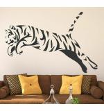 WOLPEP Multicolor Vinyl Black Tiger Wall Sticker
