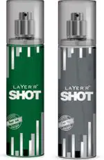 LAYERR Shot Combo Set for Men 135 ml (Pack of 1 Royal Jade, 1 Power Play)
