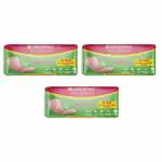 Smilepad Panty Liner Pads | Cotton Ultra-Thin 190mm, Protection up to 6 Hrs. | Pack of 3 (90 Pads)