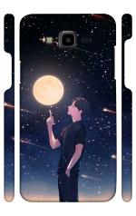 YAPZONE | Designer Back Case Cover for Samsung Galaxy J7 / J7 Nxt | Alone Boy Peace |
