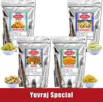 Yuvraj Kaju Mixture, Aloo Bhujiya, Besan Ganthiya, Testy combo pack (200 gm x 4 )