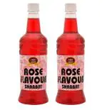 Food Essential Rose Flavour Sharbat 1.5 ltr. Pack of 2 (750 ml. each)