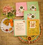 Gauraaj Organic Sweets and Rakhi Gift Hamper for Brother | Rakhi & Roli Chawal | 4 Sweets Packs| Unique Box Design | Healthy Organic Sweets - Raksha Bandhan Gift Box