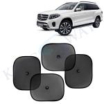 Kingsway Car Curtain Sticky Sun Shade Universal Use for Mercedes Benz GLS, 2019 Onwards Model, Color : Black, Mesh, Pack of 4 Piece Car Sun Shades Blinds Cover