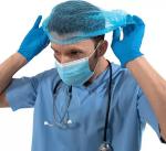 SAMBHAW Disposable Surgical Head Bouffant Cap 100 Piece Surgical Head Cap (Disposable)