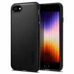 Spigen Thin Fit Pro Black TPU and Polycarbonate Lightweight Back Cover Case Compatible with iPhone SE 2020, iPhone 7 and iPhone 8 14.18 x 1 x 7.06 cm