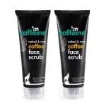 mCaffeine Naked & Raw Coffee Face Scrub (Pack of 2)