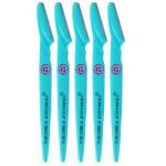 [Ear Lobe & Accessories] Multi-Purpose Women/Girls Razor | Green, 5 Pcs |