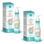 Mateo Top-to-Toe wash for babies | As Gentle As Safe For Baby's First Bath | Dermatologically Certified Toxin-Free | Aloe Vera, Jojoba, Sweet Almond, and Avocado Oil 200 ml (Pack of 2)