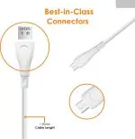 MYZK /Oydis USB-A to Micro USB Fast Charging Cable 1m 2A PVC Round Cable | USB Fast Charging Cable (White)