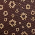 CASA-NEST PVC Waterproof Table Cover Seater Size 40x60 inches brown flower golden printed001