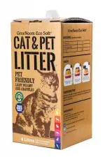ECO SOFT Organic Cat Litter - 6 Liter | Plant Based, Biodegradable, Quick Clumping, Chemical Free