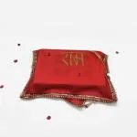 DOKCHAN Holy Book Red Ram Design Cover for Geeta, ramayan Holy Book Cover Sathin Cloth Cover