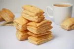 Ghotaram Rajasthani Kullad or Kulhad Chai/Tea Partner Plain Khari Puff, Mouth-Watering Butter Khari Plain Batti|Plain Puff Pastry/Khari biscuit Twist/Plain Crispy Flaky Khari Puff-400g(200g*2Pac)