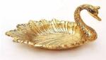 Fashion Bizz Gold Metal Duck Shape tray showpiece