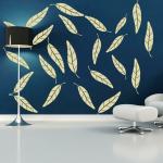 ARandNJ Leaf Exhibit DIY Reusable Design Polyvinyl Chloride Painting Wall Stencil 16 x 24 inch