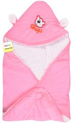 Kwitchy Printed Single Hooded Baby Blanket for Mild Winter 