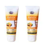 AMORINA HERBAL Papaya Deep Cleanses Face Wash for Men and Women (100ML)(2 Pcs)