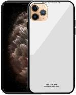 Mcase Glass, Silicon White Back Cover For Apple Iphone 12 Pro