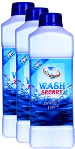 WASH SECRET Liquid Detergent 1 l bottle for Front Load Top Load Washing Machine And Bucket Wash