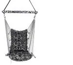 Kkriya Home Decor Black Cotton Swing Range - 150 Kg