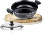 Kashvi Graceful Kadhai Ceramic Enamel Coating Non-Stick Coated Cookware Set (Cast Iron, 1 - Piece)